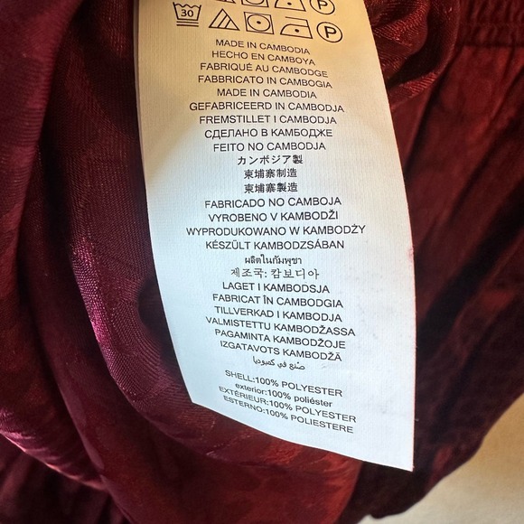 Michael Kors Julia Burgundy Dress  Small - Picture 5 of 5